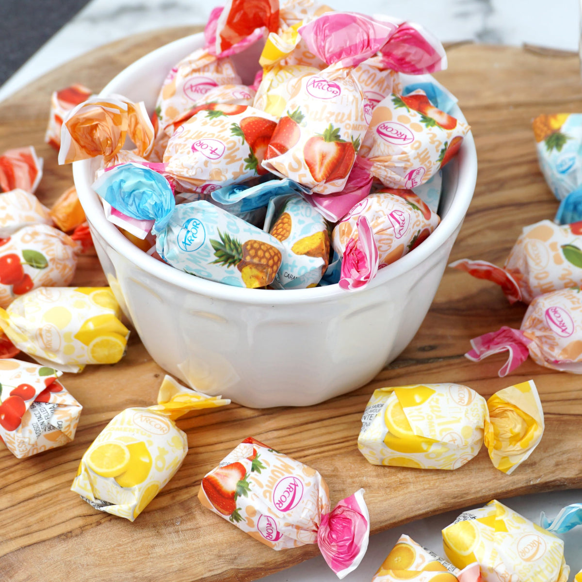 Party and office display with 5 lb bulk candy bag for sharing