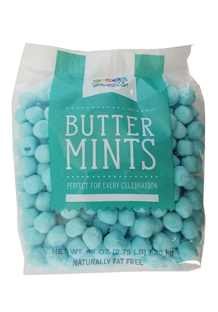 Party Sweets Blue Buttermints bag shot highlighting 2.75 lb packaging for events.
