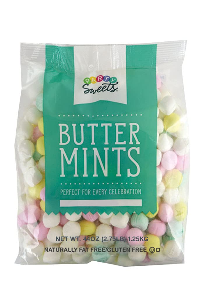 Party Sweets pastel buttermint unwrapped highlights, ideal for celebrations and displays.