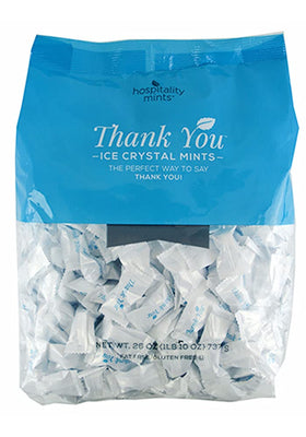 Party Sweets peppermint ice crystals, individually wrapped for gifting