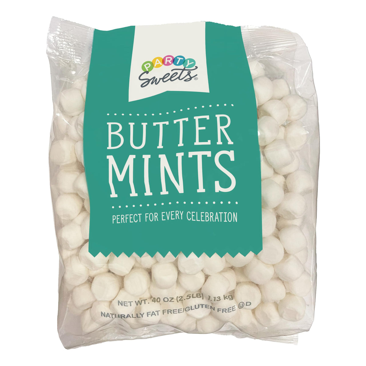 Party Sweets White Buttermints bag with ~350 pieces for celebrations