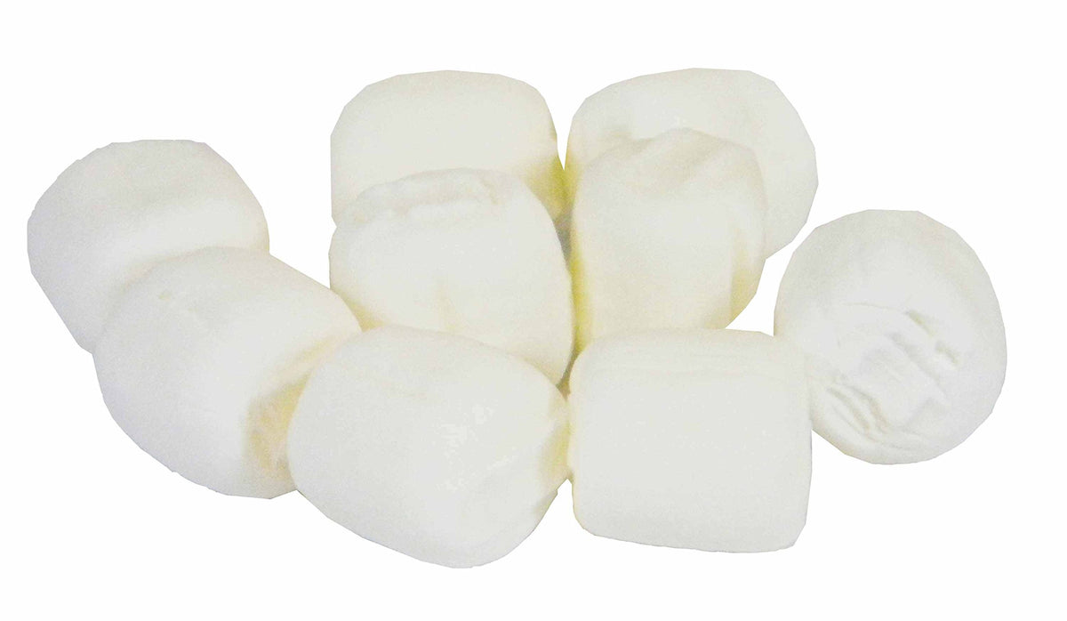 Party Sweets White Buttermints close-up shows soft, melt-in-your-mouth texture