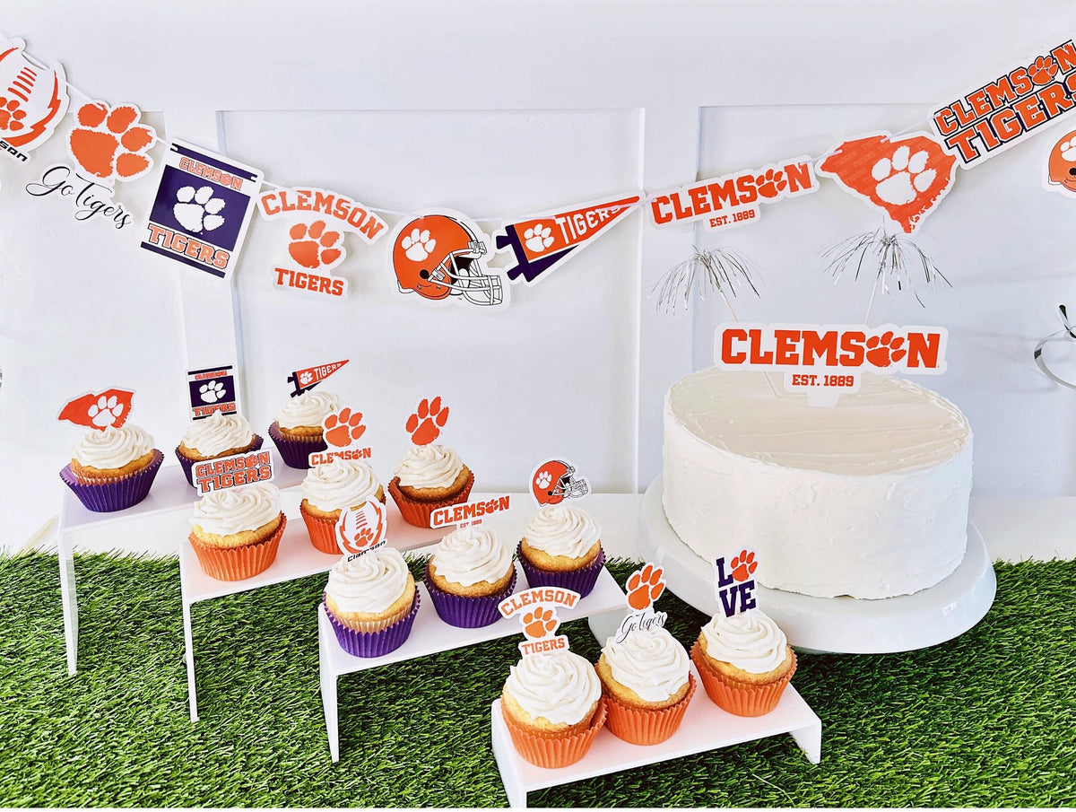 PartyKandy Clemson Tigers cake toppers add team pride