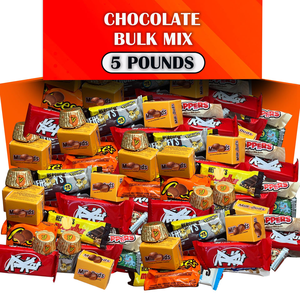 Partypom assorted chocolate candy mix—varied flavors ideal for parties and office snack bowls