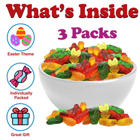 Partypom gummies ideal for classroom exchanges and kid-friendly snacking.