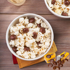 Partypom Milk Duds movie night snack for cozy evenings.