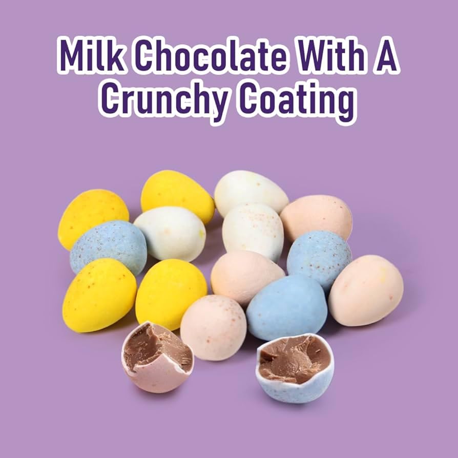 Partypom Mini Eggs are individually wrapped for easy sharing.