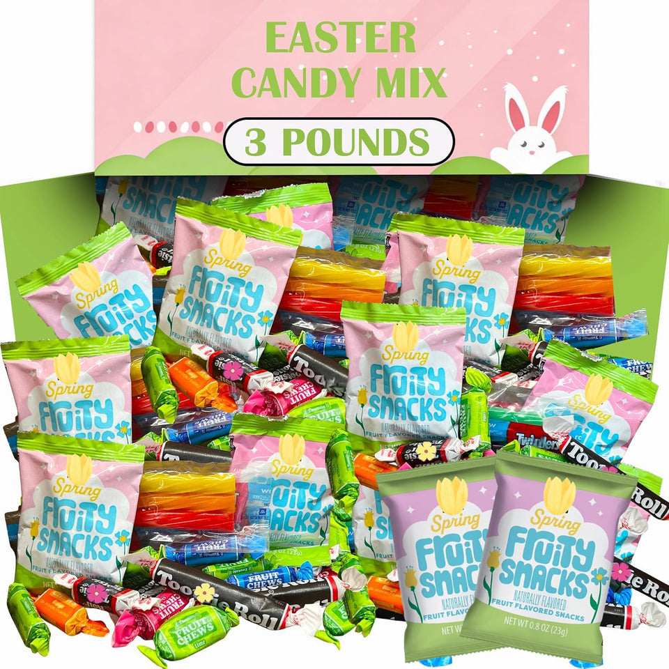 Partypom Spring Candy Bulk 3lb assortment with festive colors for party bowls