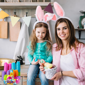 Partypom bright colors and playful treats spark seasonal joy