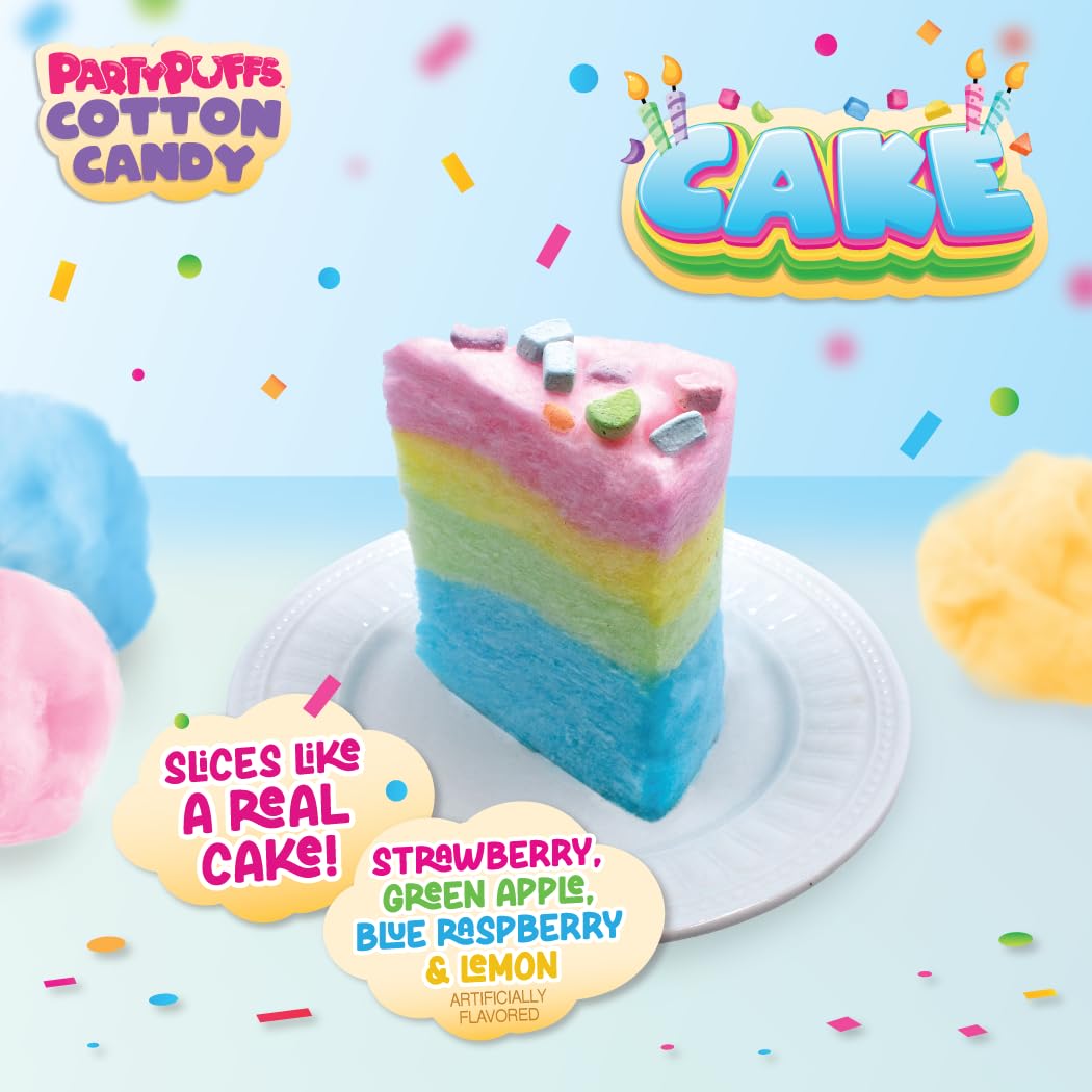 PartyPuffs includes crunchy candy bits for extra bite.