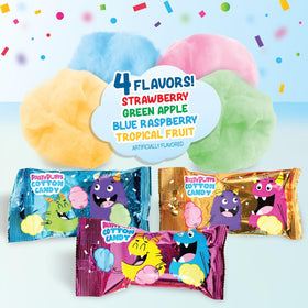 Partypuffs Strawberry cotton candy flavor adds vibrant color to celebrations