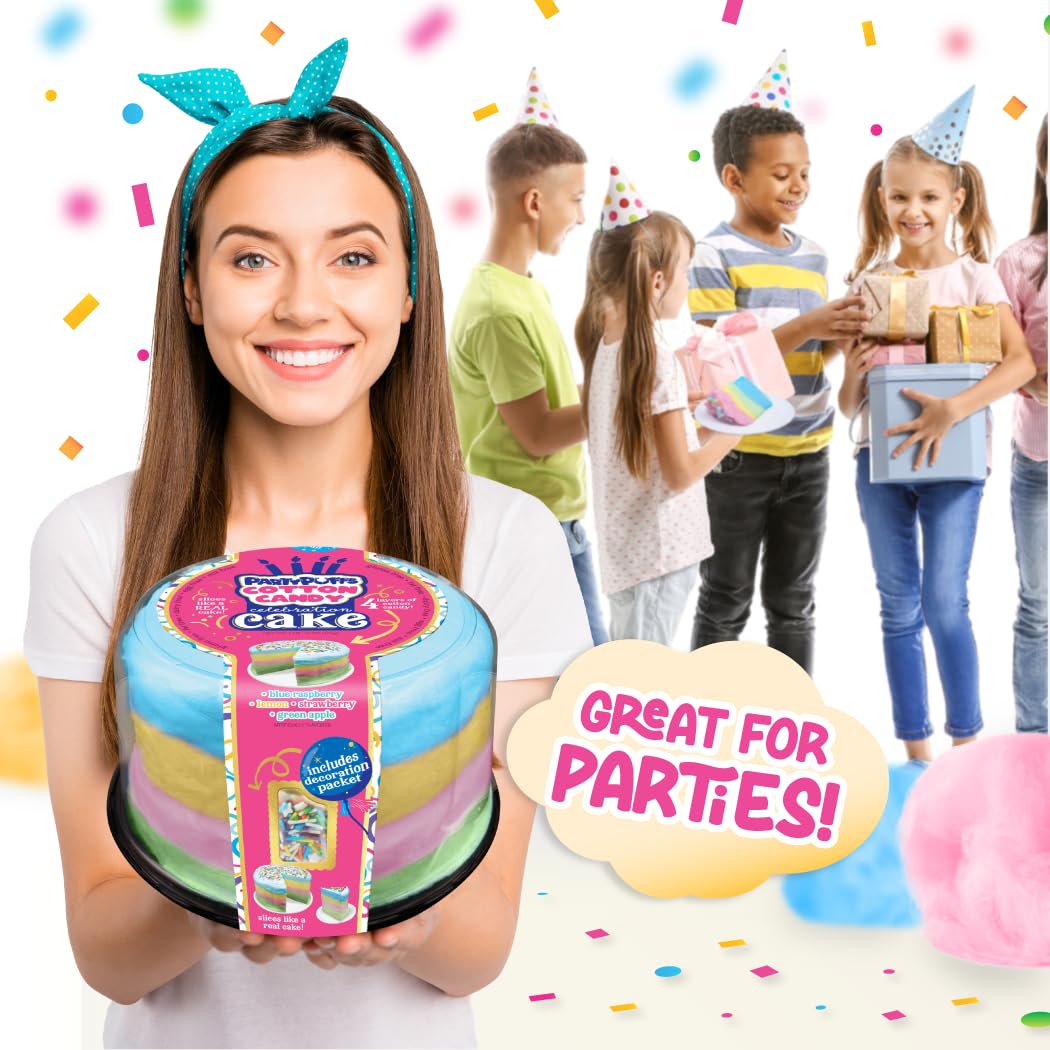 PartyPuffs slice-and-portion setup ideal for goodie bags