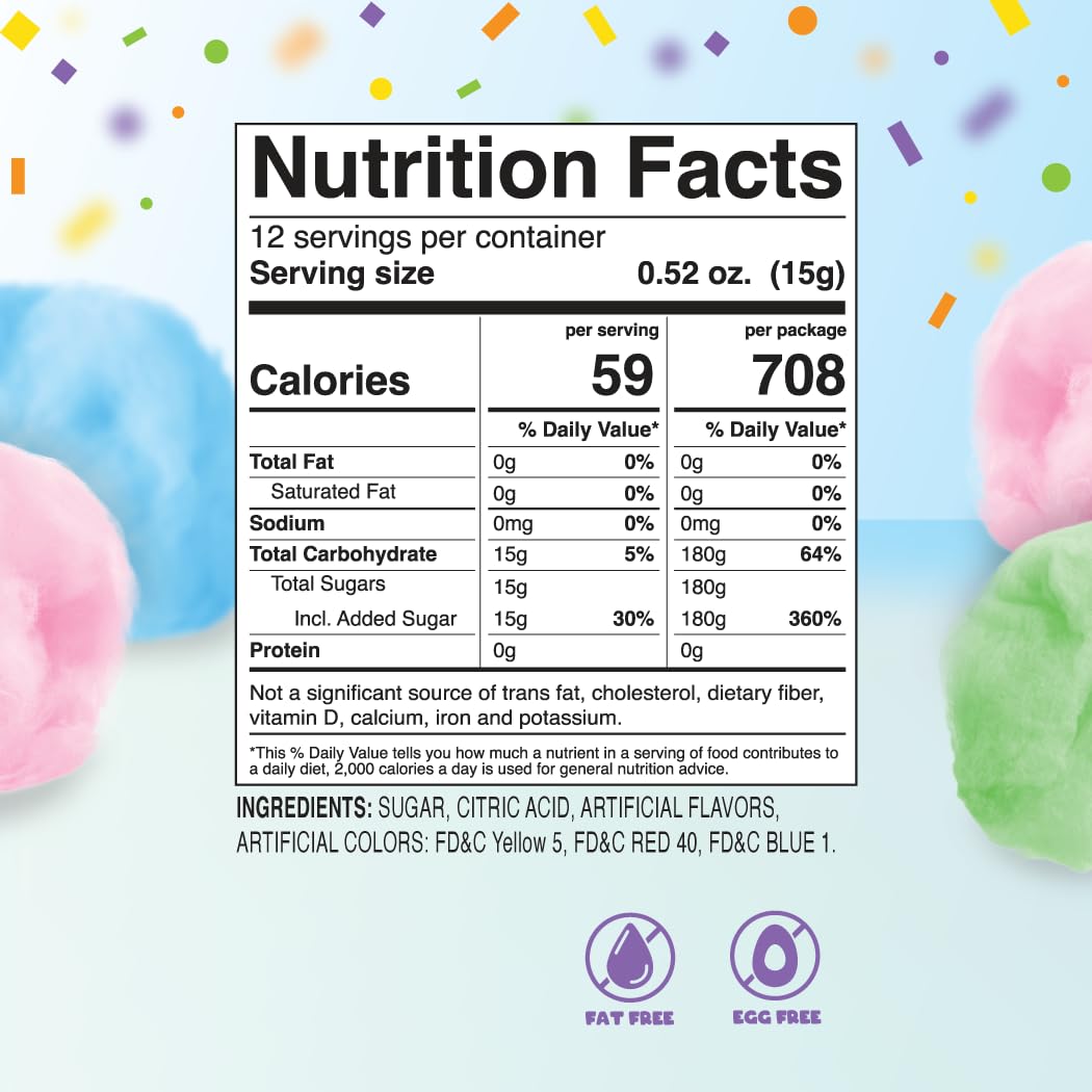 Partypuffs party favors display shows multiple colors for guests