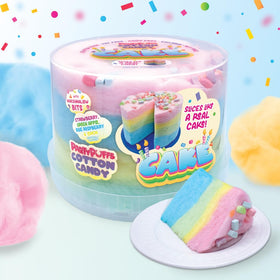 PartyPuffs tray-ready display with four flavors for gatherings.