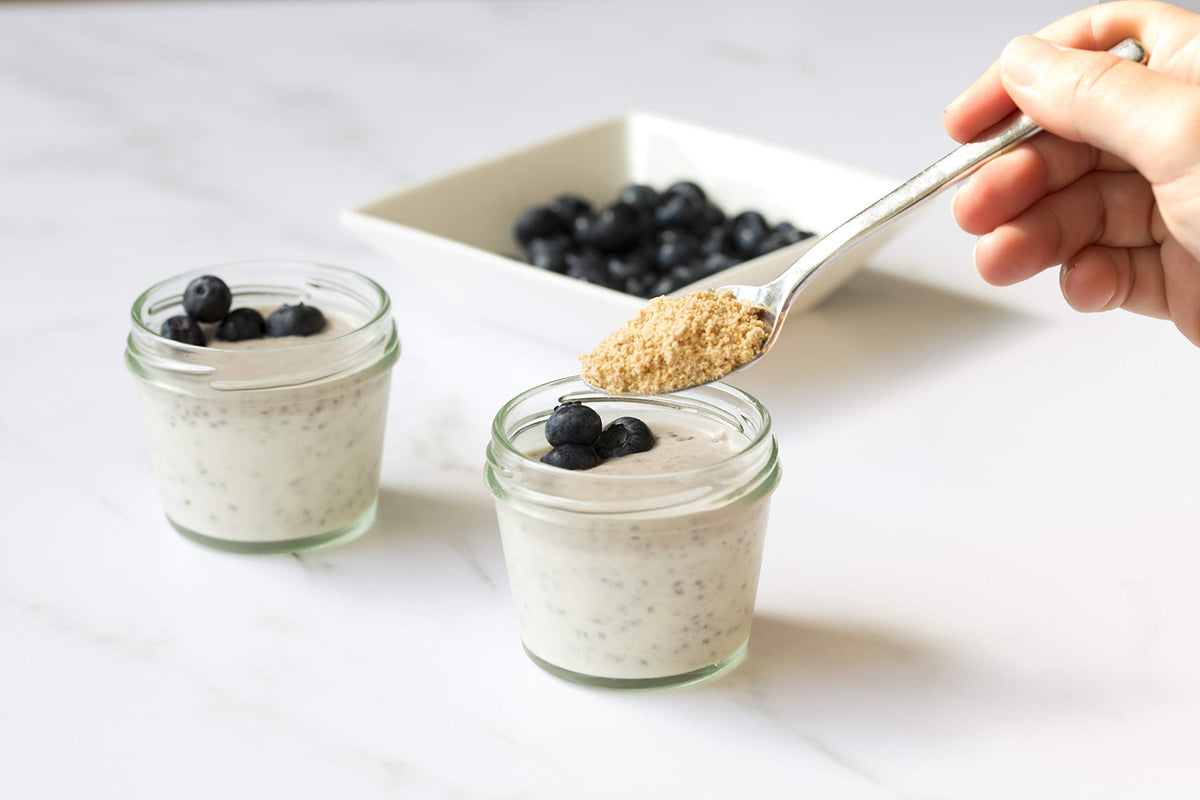 Pasokin crumbs on yogurt bowl for sweet-salty crunch.