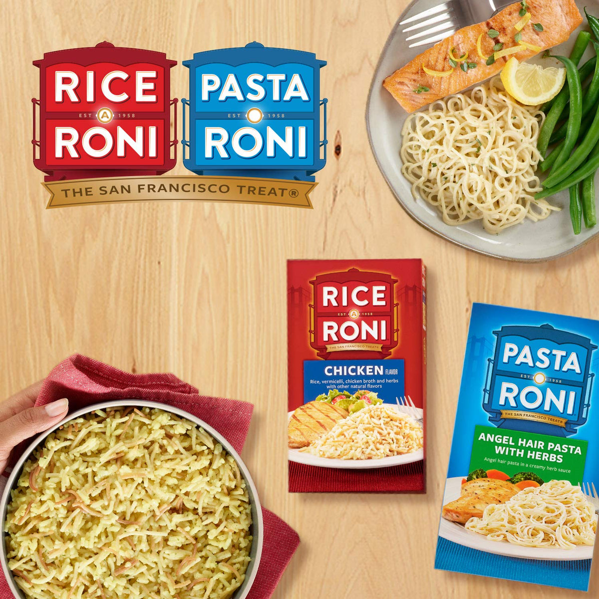 Pasta Roni Garlic Alfredo Fettuccine cooks in five minutes.