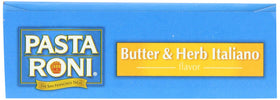 Plate of Pasta Roni Butter & Herb Italiano Rigatoni Mix ready to serve
