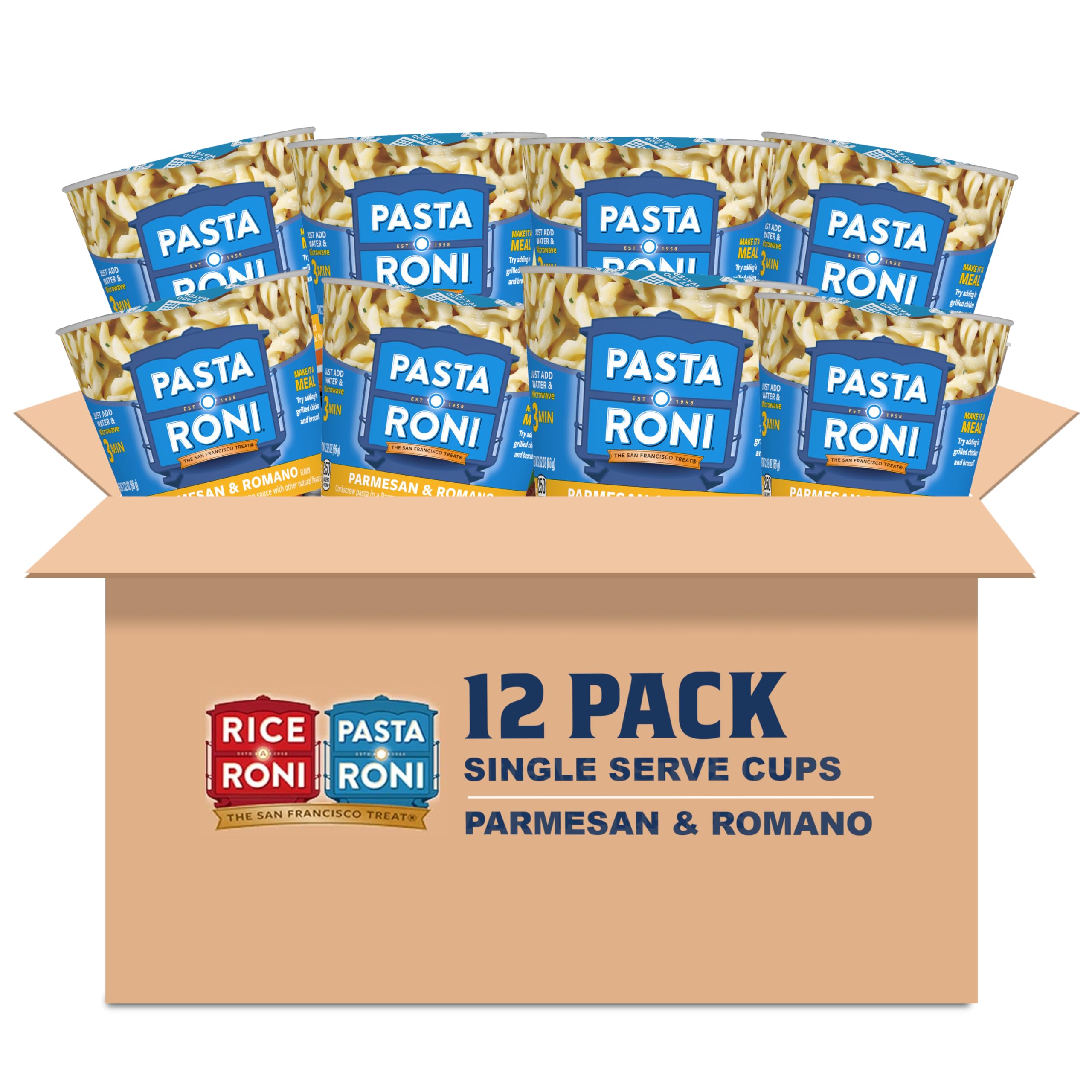 Pasta Roni Cups Parmesan & Romano Cheese Pasta — 3-Minute Microwaveabl ...