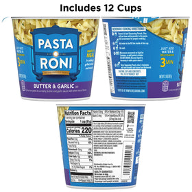 Pasta Roni Cups Microwave-ready for fast, convenient meals.