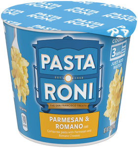 Pasta Roni Cups microwave-ready in three minutes, convenient for busy days.