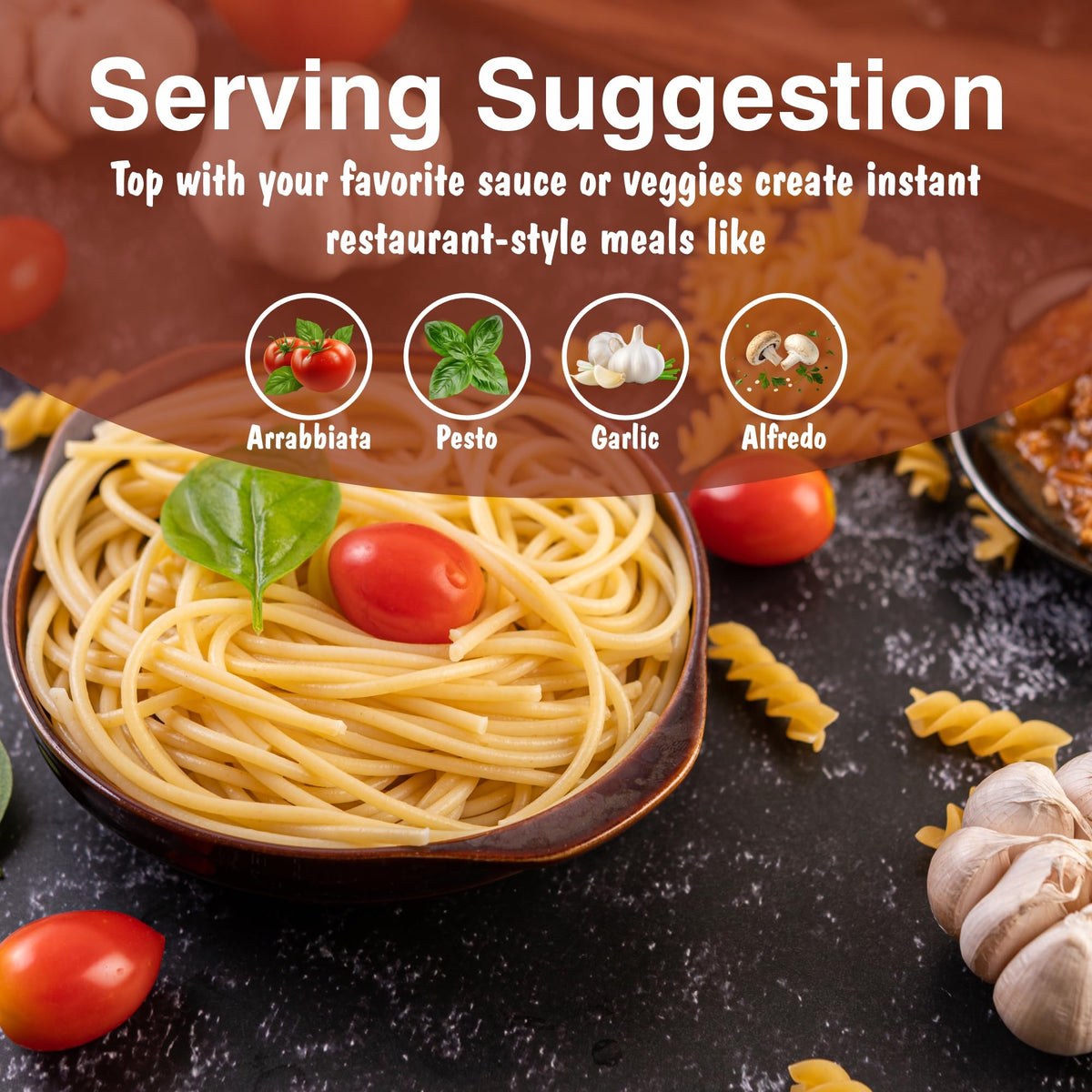 Pasta Zing al-dente-bite shows true Italian pasta quality in minutes.