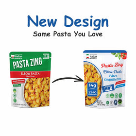 PASTA ZING baked pasta dish ready to serve.