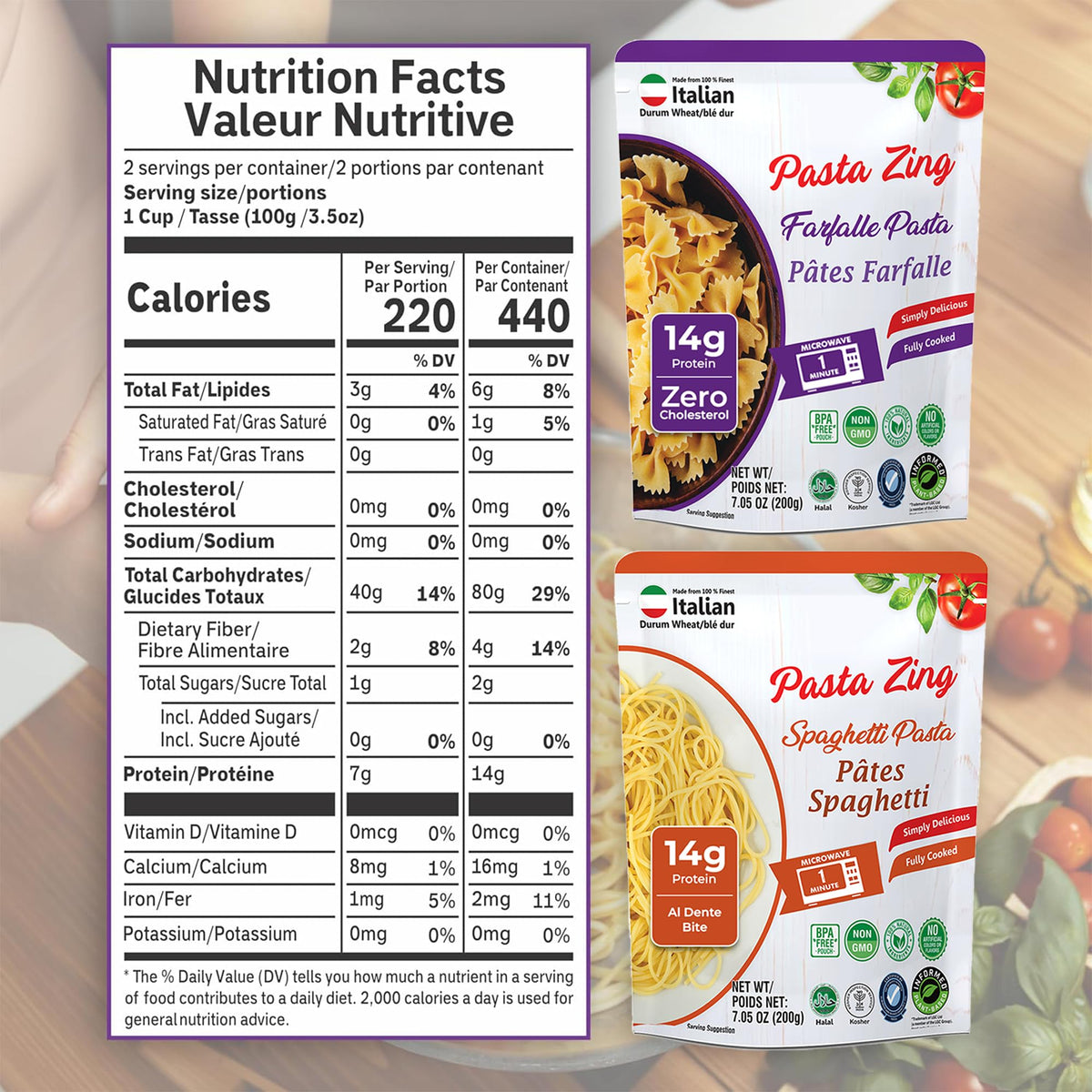 PASTA ZING Variety Pack spaghetti al dente texture for satisfying bites
