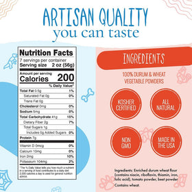 Pastabilities heart-shaped pasta ideal for kid-friendly meals and Valentine's dinners.