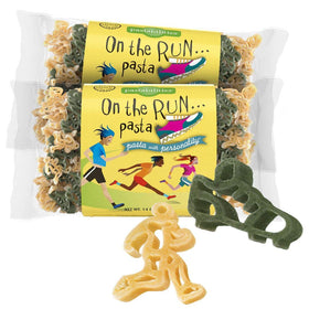 Pastabilities On the Run pasta with runners and shoes for kid-friendly meals.