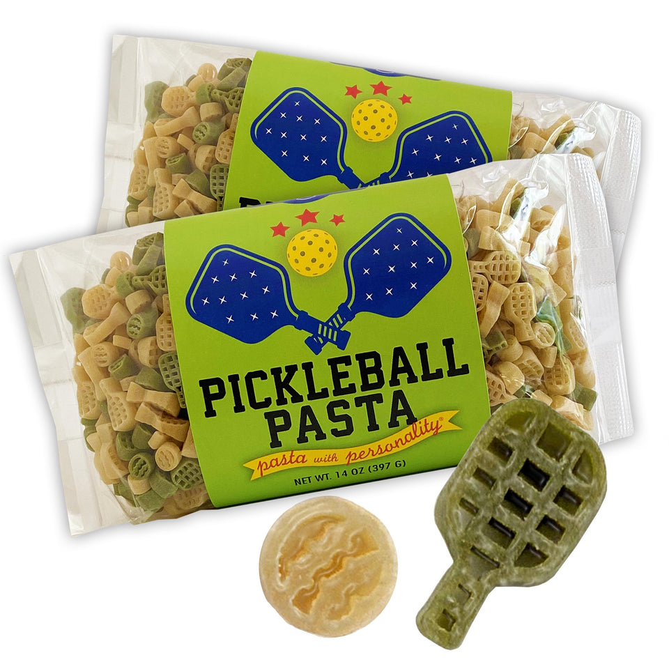 Pastabilities paddle-shaped pasta for playful meals and crowd-pleasing pickleball-themed salads.