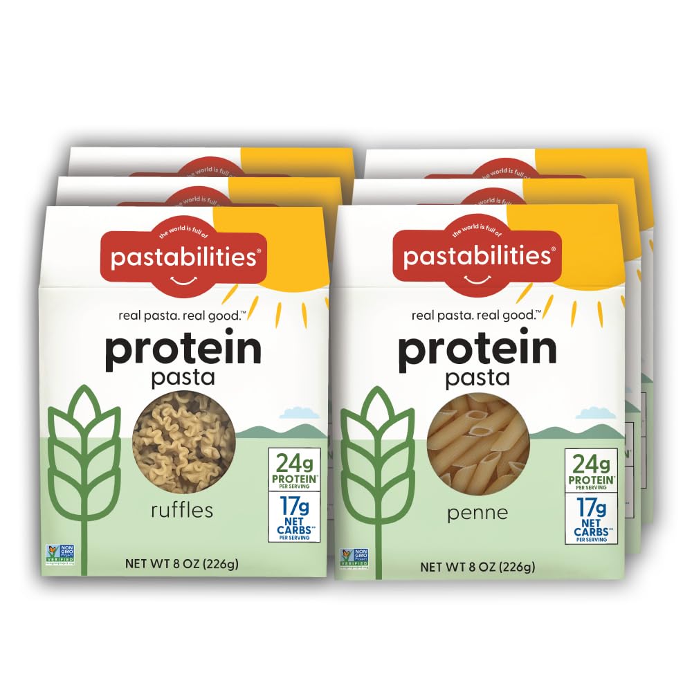 Pastabilities Protein Pasta keto dinner idea with plant-based option.