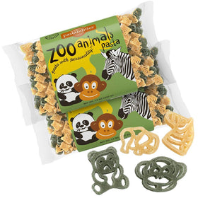 Pastabilities zoo animal pasta shapes entice kids to eat with playful presentation.