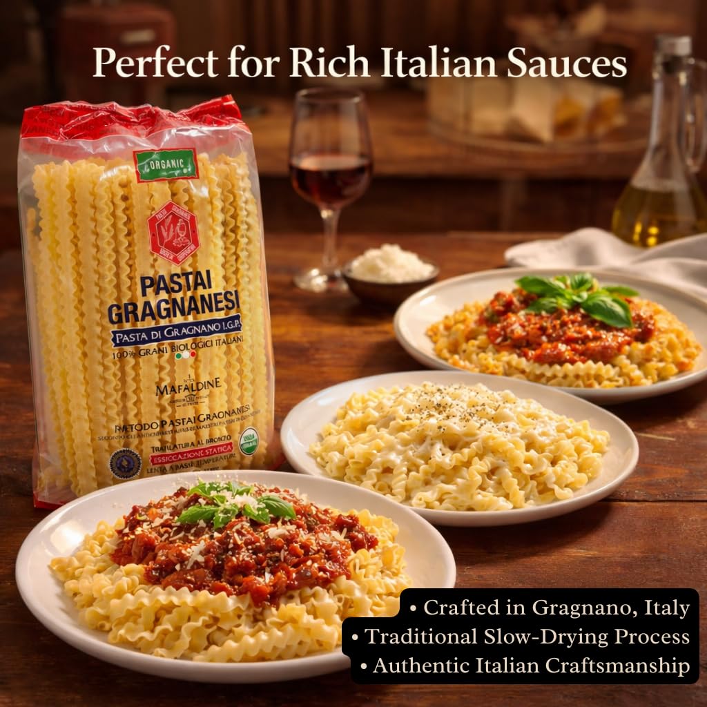 Pastai Gragnanesi organic durum wheat semolina highlights authentic flavor