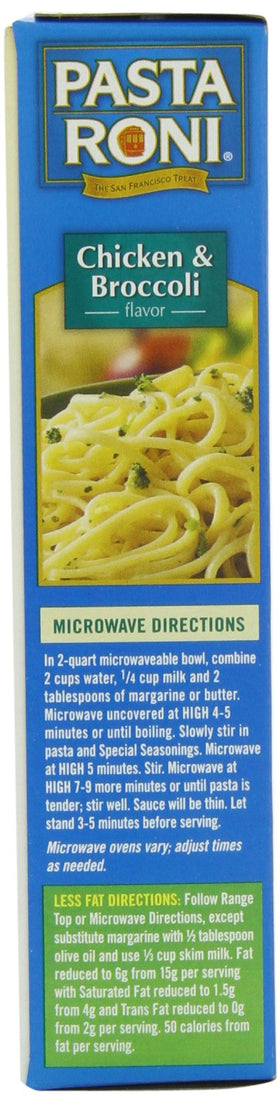 Pasta Roni Chicken & Broccoli Linguine ingredients showcase simple flavors
