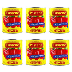 Pastene Kitchen Ready ground peeled tomatoes 28oz can, front view, ideal base for sauces.