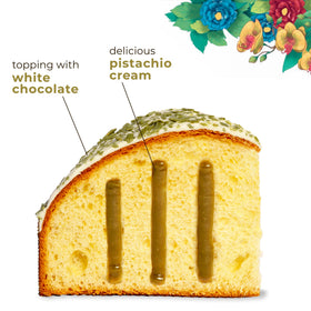Pasticceria Fraccaro 1932 colomba with chocolate shavings, indulgent topping