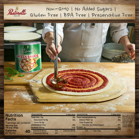 Pastorelli family recipe since 1952 brings traditional pizza flavor.
