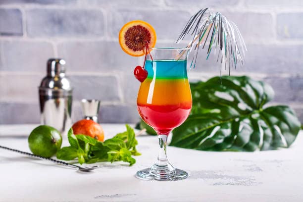 Pat O'Brien's Hurricane Mix 2-pack tropical scene evokes beach party vibes.