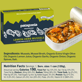 Patagonia Provisions 640mg Omega-3 per tin for balanced meals