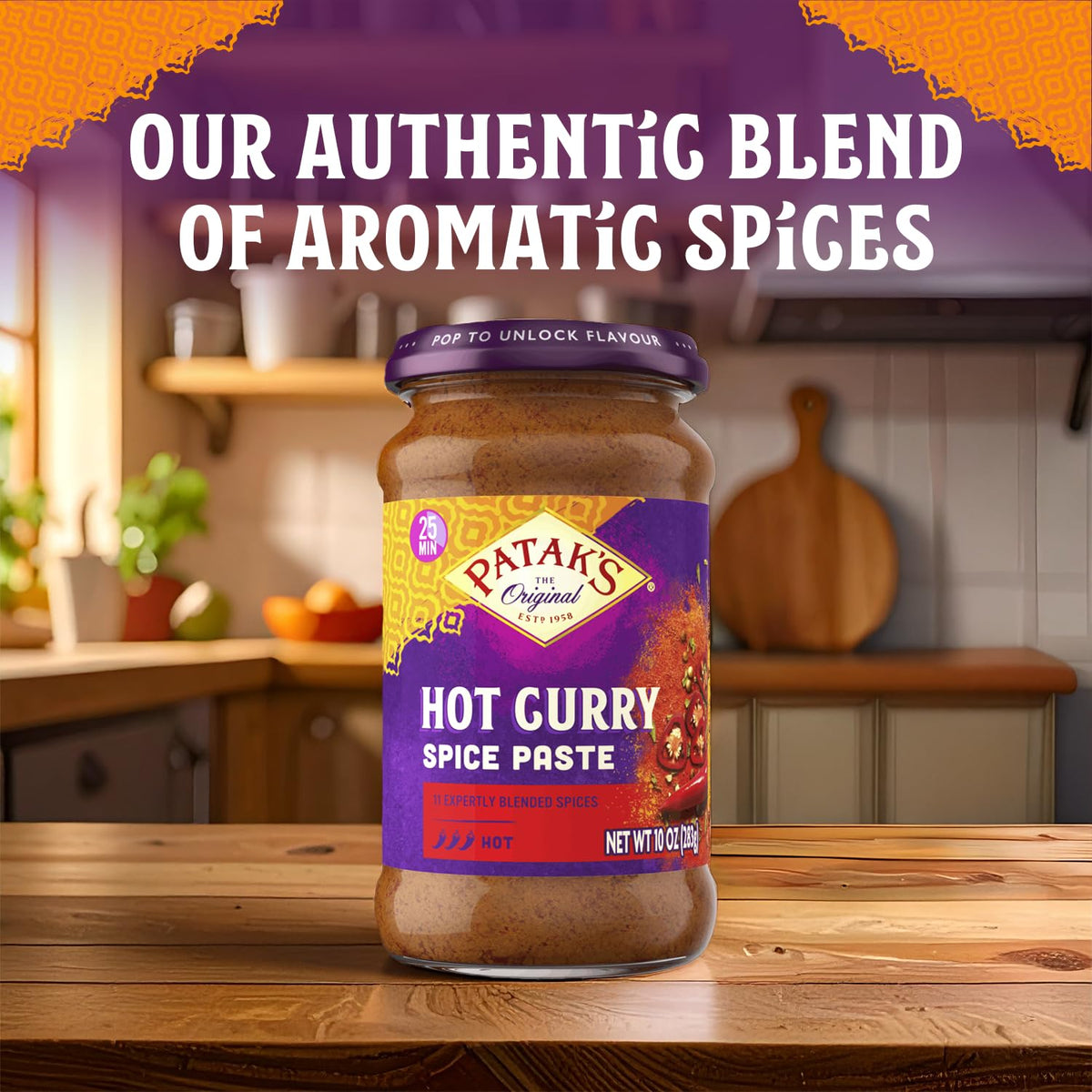 Patak's Hot Curry Spice Paste marinade-glaze idea for grilling and roasting.