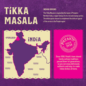 Patak's sauce over chicken ready for a flavorful tikka masala