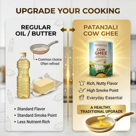 Patanjali Cow Ghee contains no artificial additives or preservatives.