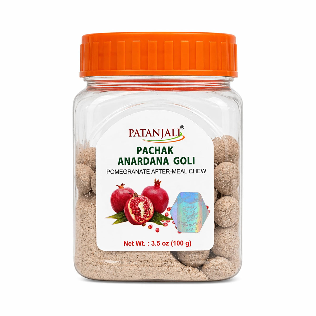 Patanjali Pachak Anardana Goli boxed display on shelf