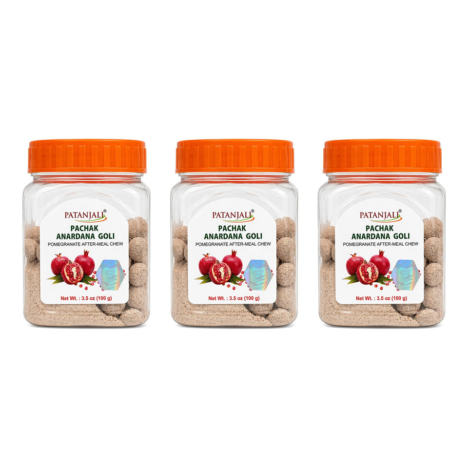 Patanjali Pachak Anardana Goli front view for on-the-go digestion