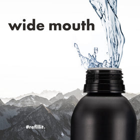 PATHWATER Path Alkaline bottle durability in outdoor setting suggests reusable hydration.