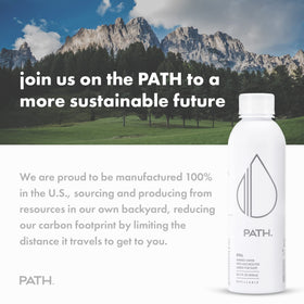 PATHWATER Still BPA-free aluminum bottle ready for reuse