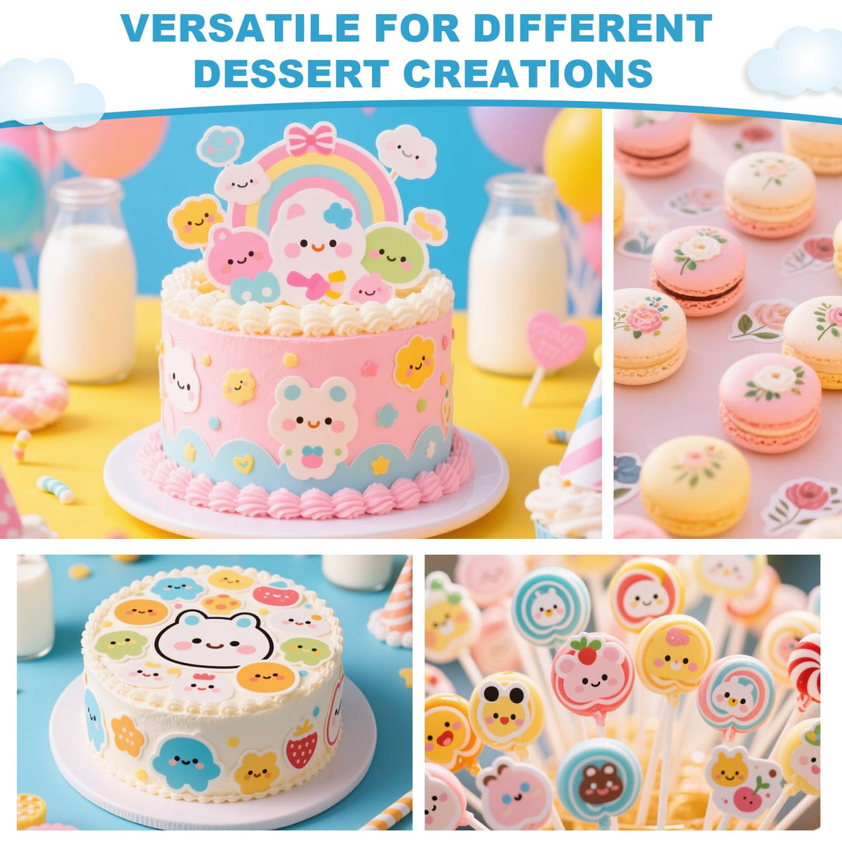 PatiFrussa allergen-free sugar sheets, safe option for gluten- and dairy-free celebrations.