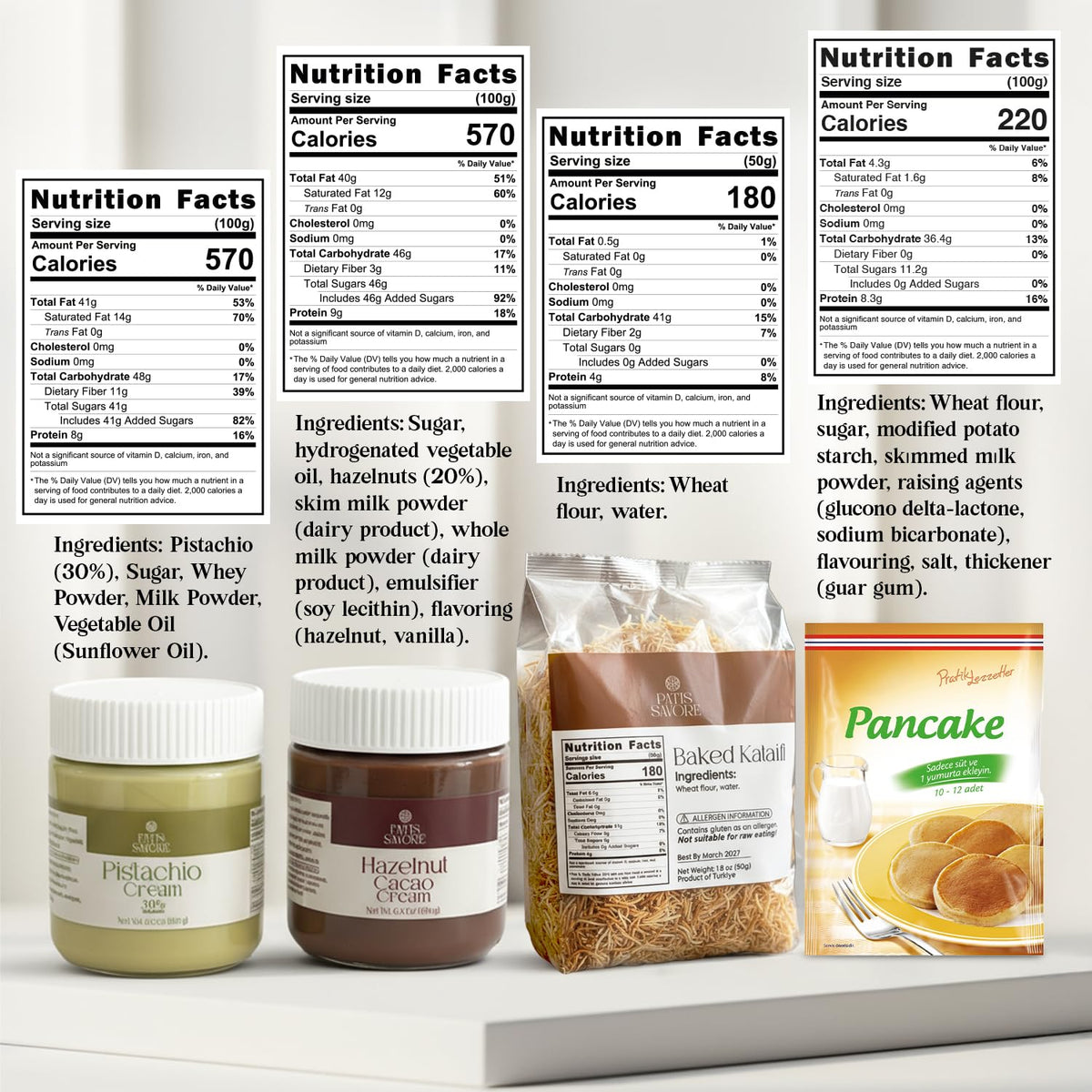 PATIS SAVORE Dubai Pancake DIY Set gift-ready packaging for dessert lovers
