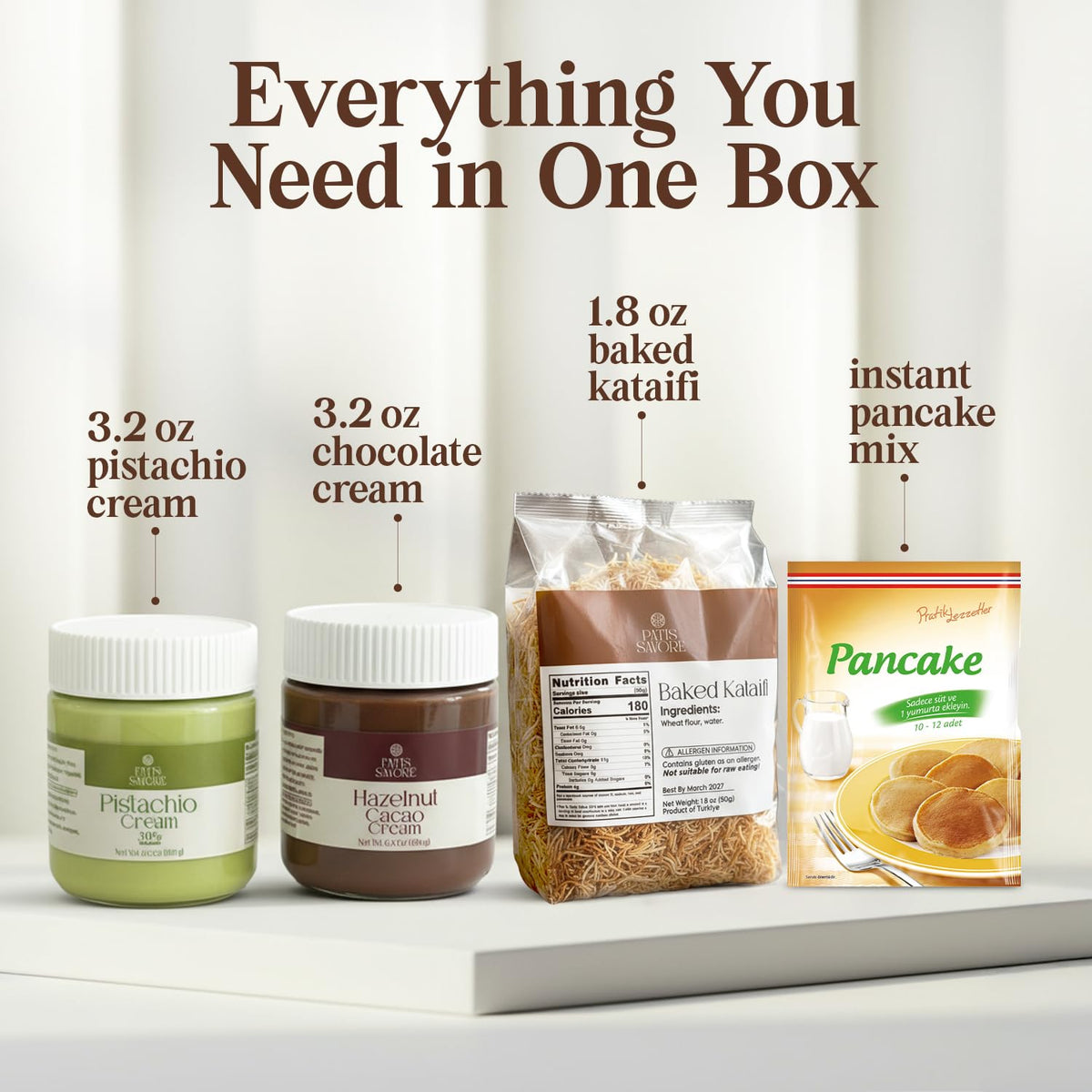 PATIS SAVORE Dubai Pancake DIY Set ingredients view supports quick prep for a family treat
