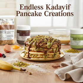 PATIS SAVORE Dubai Pancake DIY Set toppings highlight rich textures for a show-stopping dessert